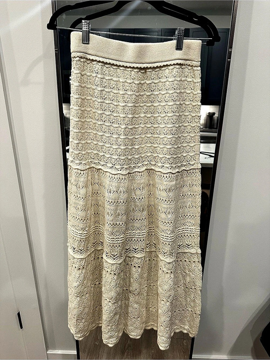 ba&sh Dresses & Skirts - ba&sh Josh Crochet Maxi Skirt Cream Medium